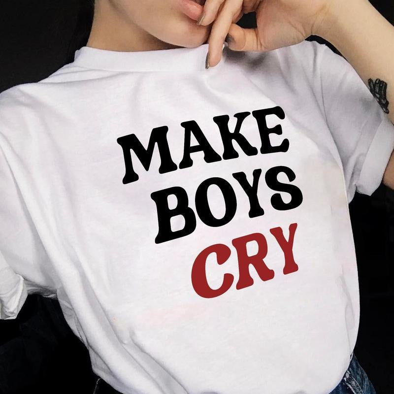 Sandjest Funny Make Cry Girl - Adult & Kids T-Shirts, Sweatshirts & Hoodies apparel design preview 1