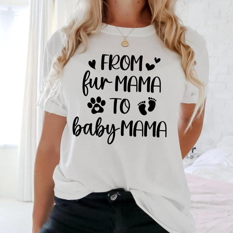 Sandjest New Mom Fur Mama Baby Girl Dog Lover Cat - Adult & Kids T-Shirts, Sweatshirts & Hoodies apparel design preview 1