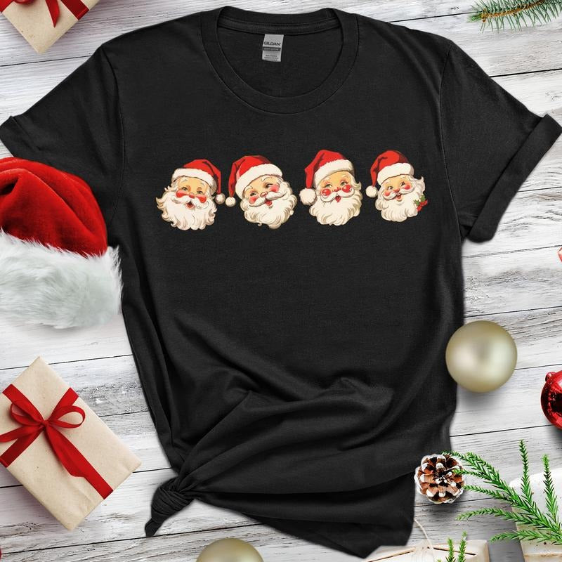 Sandjest Retro Cheerful Santa Vintage Claus - Adult & Kids T-Shirts, Sweatshirts & Hoodies apparel design preview 1