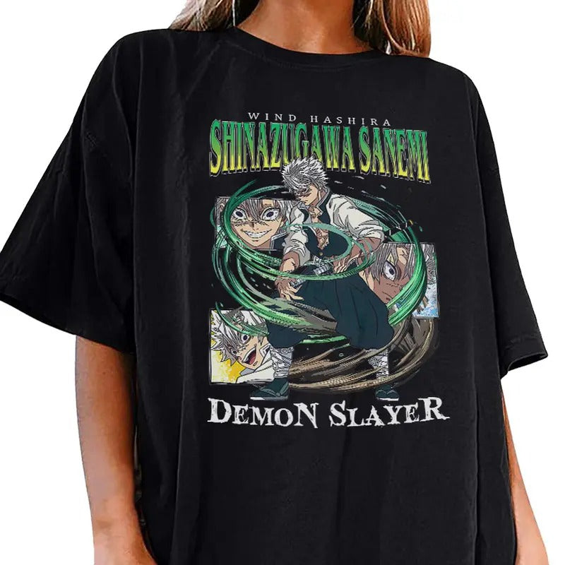 Sanemi Shinazugwa Wind Hashira Kimetsu No Yaiba Anime - Adult & Kids T-Shirts, Sweatshirts & Hoodies apparel design preview 1