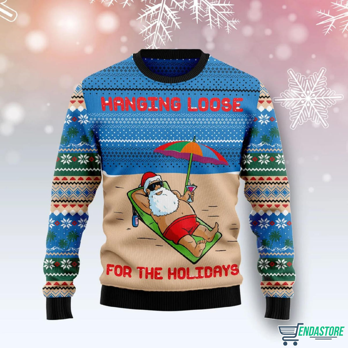 Santa Claus Hanging Loose For The Holiday 3D Ugly Christmas Sweater - Holiday Gift product image
