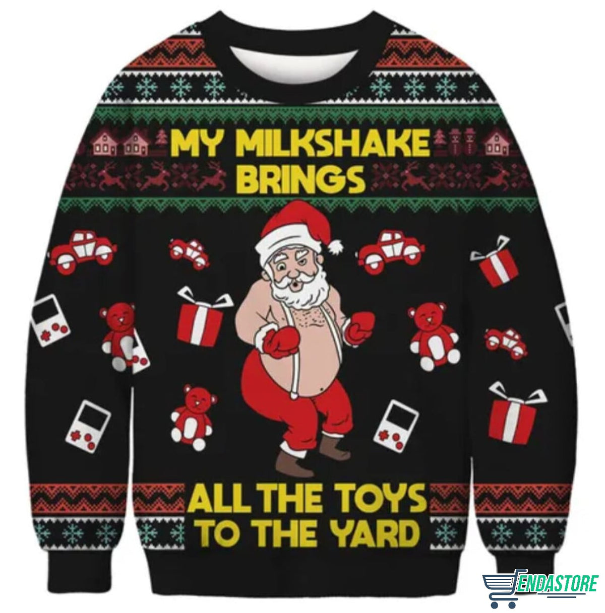 Santa Dancing 3D Ugly Christmas Sweater - Holiday Gift product image