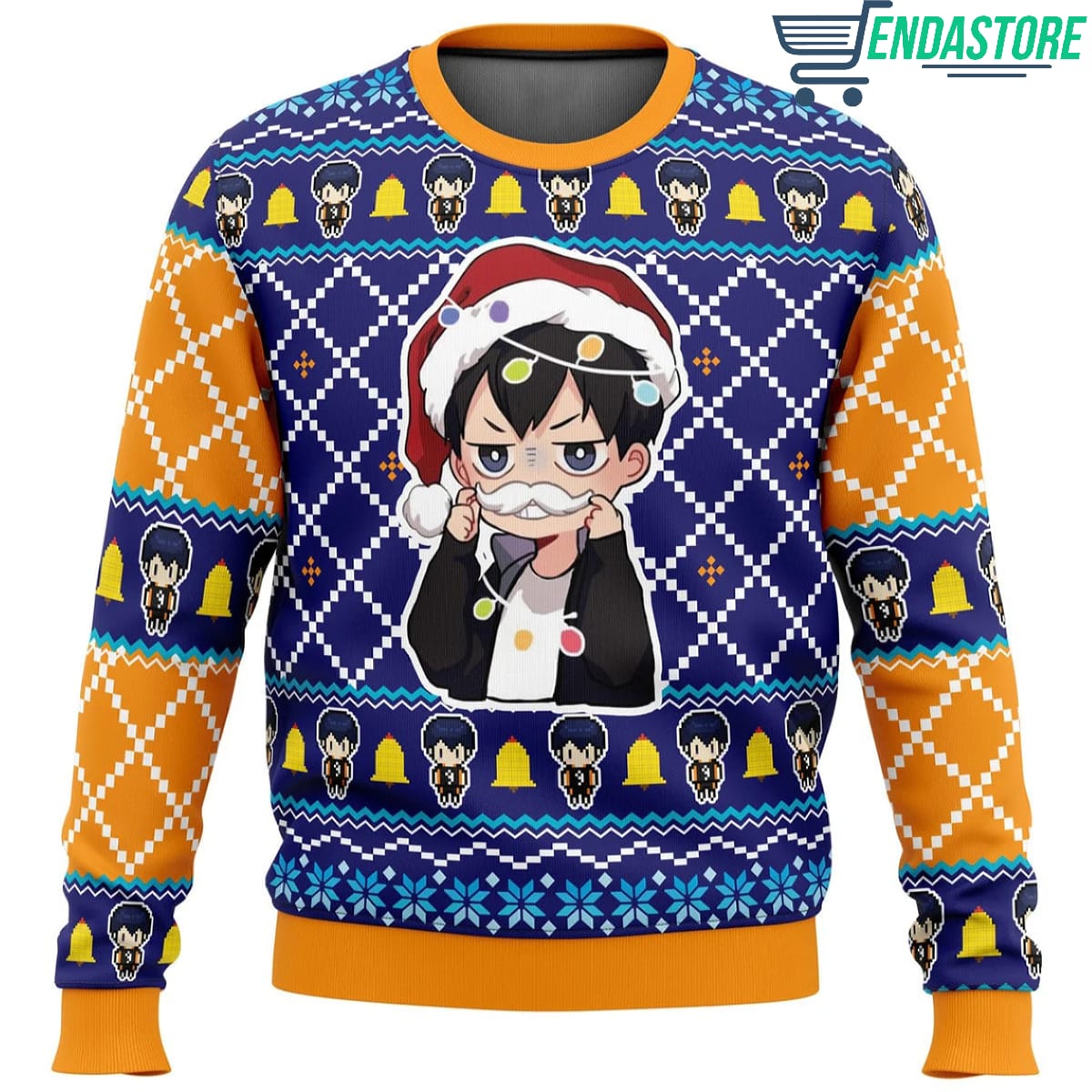 Santa Tobio Haikyuu 3D Ugly Christmas Sweater - Holiday Gift product image