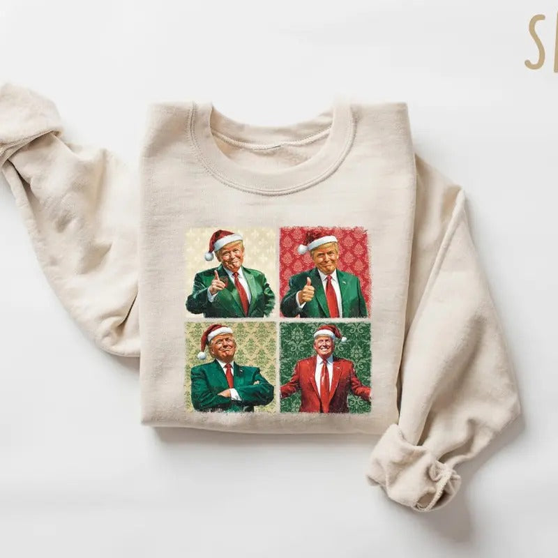 Santa Trump Make Great Again - Adult & Kids T-Shirts, Sweatshirts & Hoodies apparel design preview 1