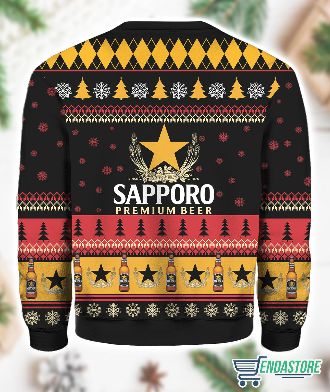 Sapporo Beer 3D Ugly Christmas Sweater - Holiday Gift product image 4