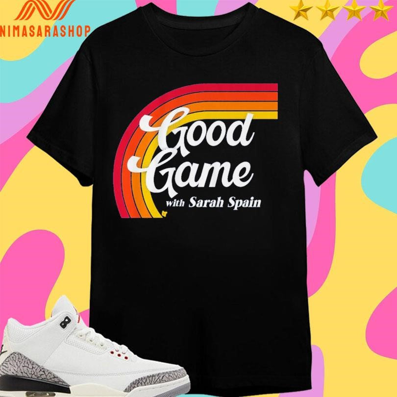 Sarah Spain Good Game With Logo - Adult & Kids T-Shirts, Sweatshirts & Hoodies apparel design preview 1