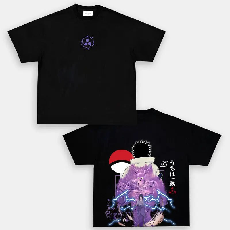 Sasuke Anime Double Printed Vintage Manga Heavy - Adult & Kids T-Shirts, Sweatshirts & Hoodies apparel design preview 1