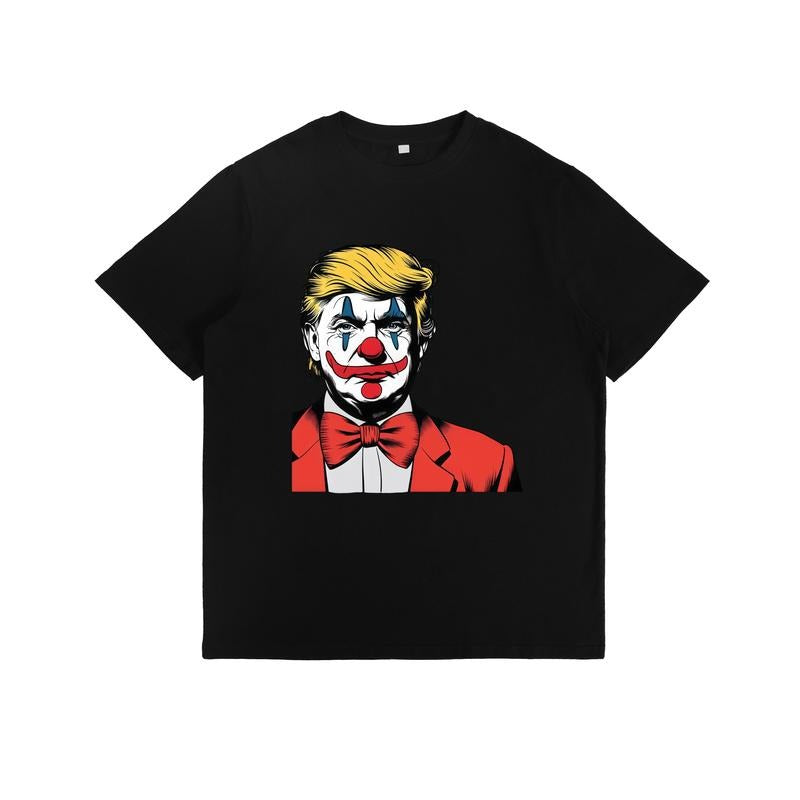 Satirical Clown Themed Portrait - Adult & Kids T-Shirts, Sweatshirts & Hoodies apparel design preview 1