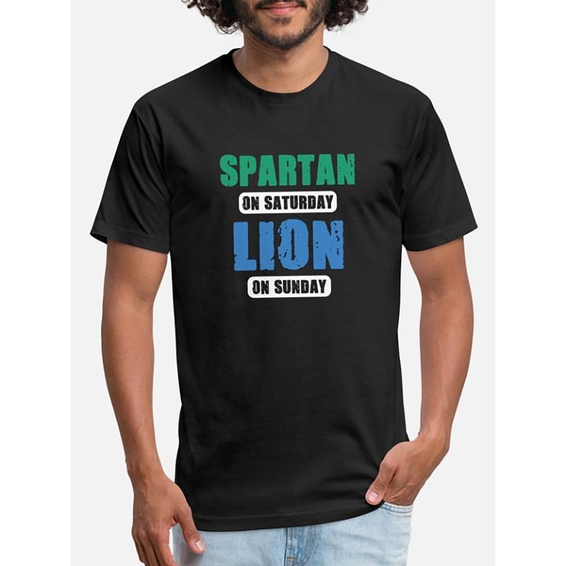 Saturday Lions Sunday Funny Detroit Short Sleeve - Adult & Kids T-Shirts, Sweatshirts & Hoodies apparel design preview 1