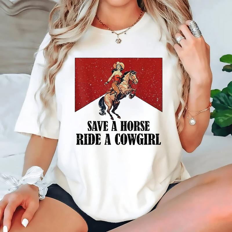 Save Horse Ride Cowgirl Lesbian Subtle Lgbt Pride - Adult & Kids T-Shirts, Sweatshirts & Hoodies apparel design preview 1