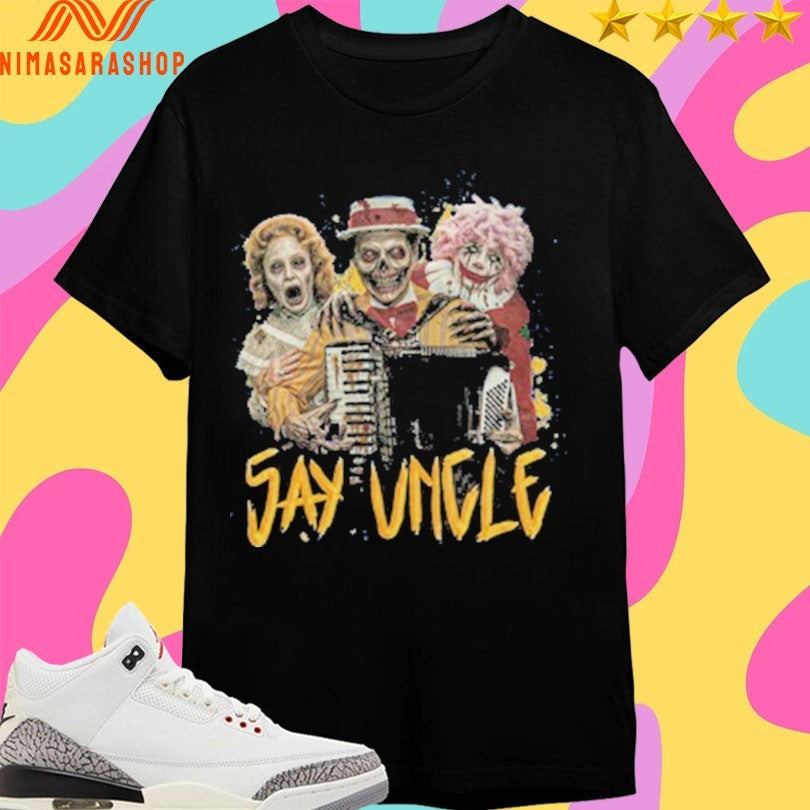 Say Uncle Haunted Al - Adult & Kids T-Shirts, Sweatshirts & Hoodies apparel design preview 1