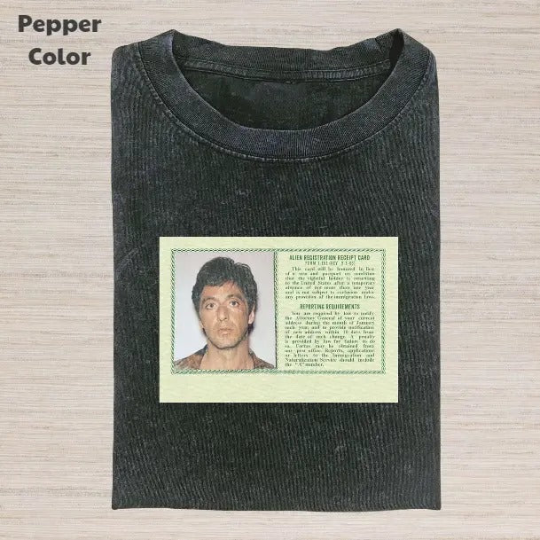 Scarface Vintage Tony Montana Card Movies Meme Cringe - Adult & Kids T-Shirts, Sweatshirts & Hoodies apparel design preview 1