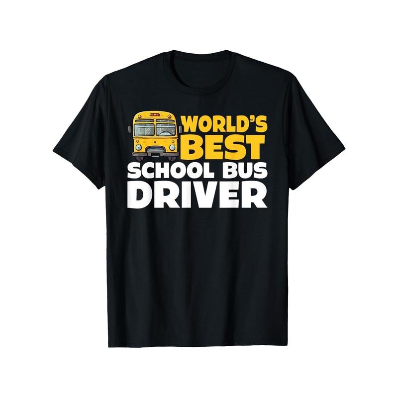 School Bus Driver Worlds Best Four Seasons Cotton - Adult & Kids T-Shirts, Sweatshirts & Hoodies apparel design preview 1