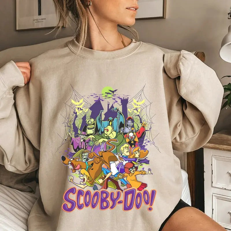 Scooby Doo Vintage Halloween Party Spooky Season - Adult & Kids T-Shirts, Sweatshirts & Hoodies apparel design preview 1