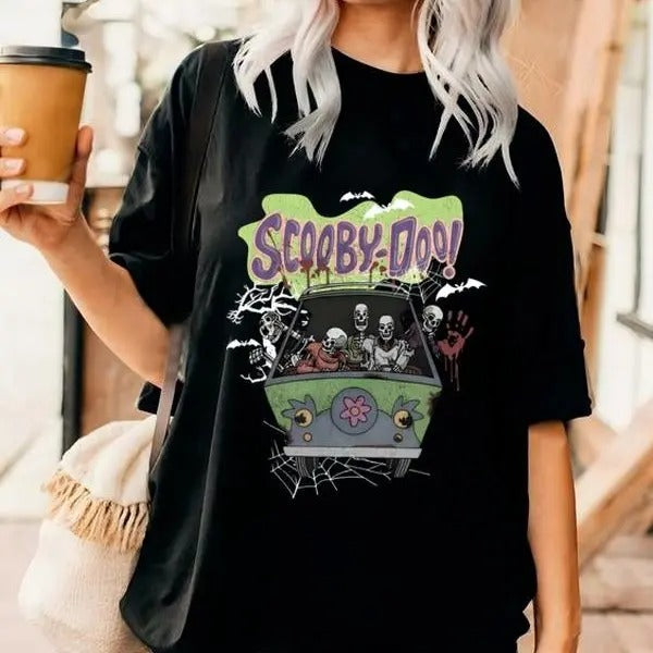 Scooby Retro Vintage Halloween Horror Movie Scary - Adult & Kids T-Shirts, Sweatshirts & Hoodies apparel design preview 1