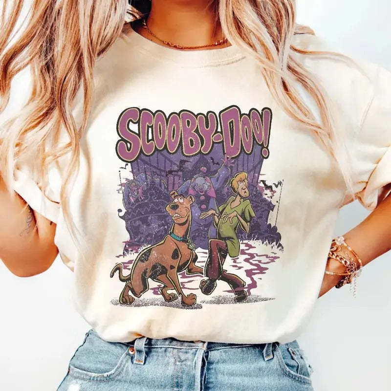 Scooby 90s Halloween Movie Retro Character Short - Adult & Kids T-Shirts, Sweatshirts & Hoodies apparel design preview 1