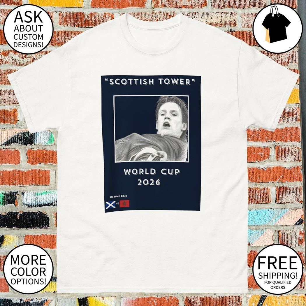Scott McTominay Scottish Tower World Cup 2026 20 June - Adult & Kids T-Shirts, Sweatshirts & Hoodies apparel design preview 1