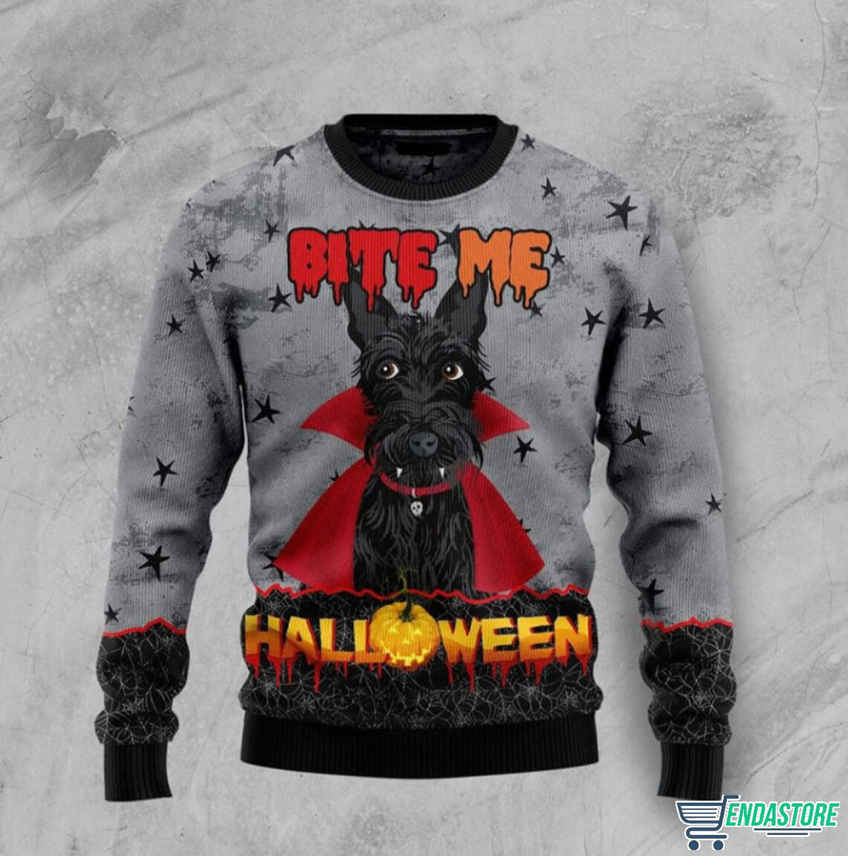 Scottish Terrier Bite Me 3D Christmas Sweater - Holiday Gift product image