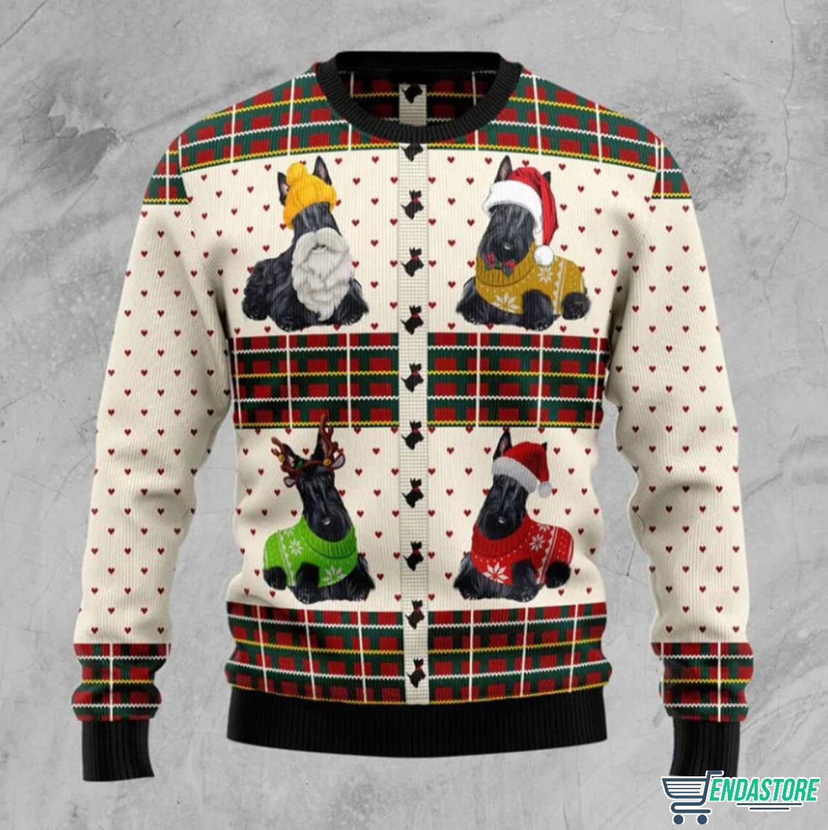 Scottish Terriers Xmas 3D Ugly Christmas Sweater - Holiday Gift product image
