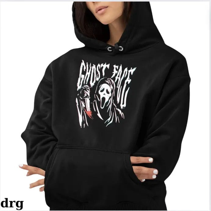 Scream Ghost Face Wavy Drg Niki Nihachu Halloween - Adult & Kids T-Shirts, Sweatshirts & Hoodies apparel design preview 1