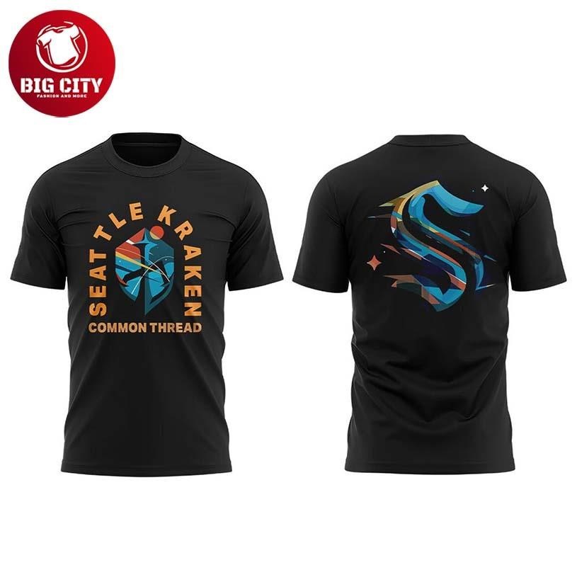 Seattle Kraken Black Hockey History Night 2026 Common - Adult & Kids T-Shirts, Sweatshirts & Hoodies apparel design preview 1