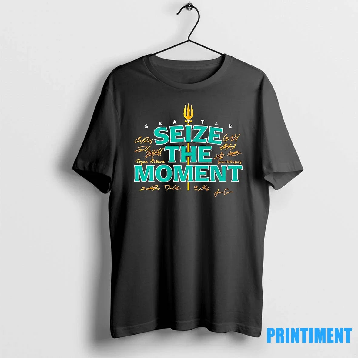 Seattle Mariners Baseball Seize The Moment Players - Adult & Kids T-Shirts, Sweatshirts & Hoodies apparel design preview 1