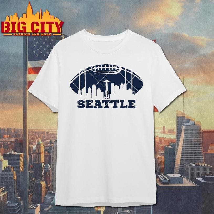 Seattle football Skyline - Adult & Kids T-Shirts, Sweatshirts & Hoodies apparel design preview 1