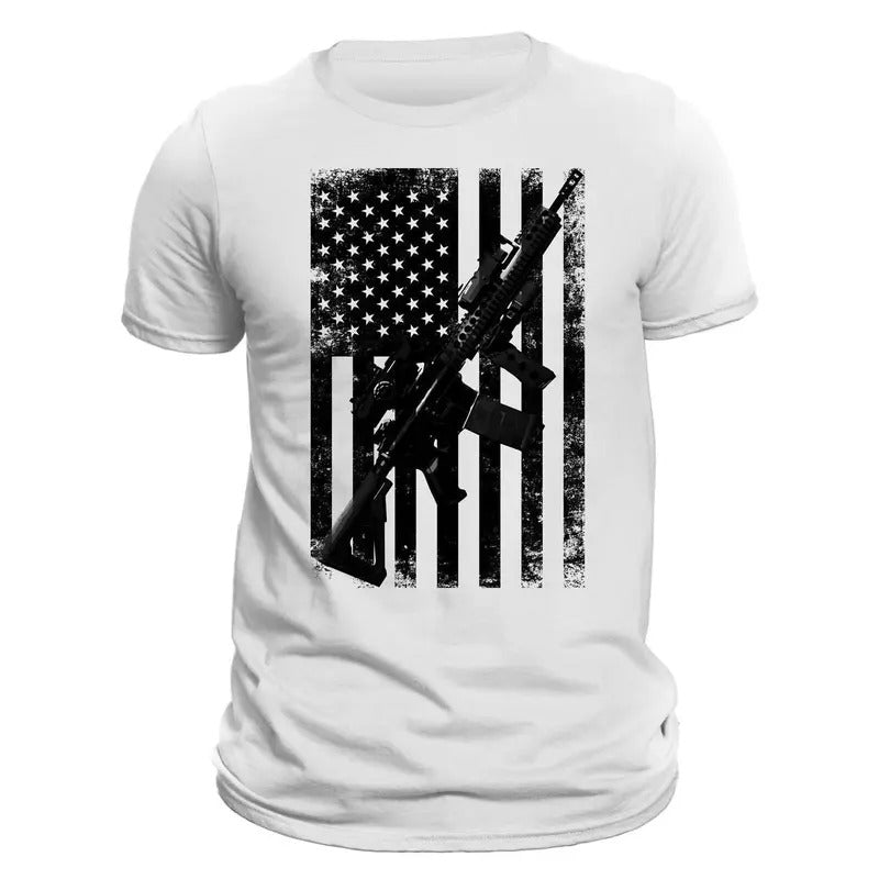 Second Amendment AR 15 Rifle - Adult & Kids T-Shirts, Sweatshirts & Hoodies apparel design preview 1