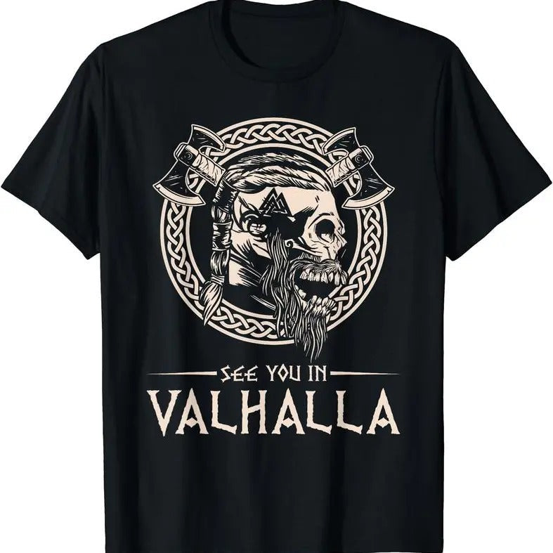 See You Valhalla Viking - Adult & Kids T-Shirts, Sweatshirts & Hoodies apparel design preview 1