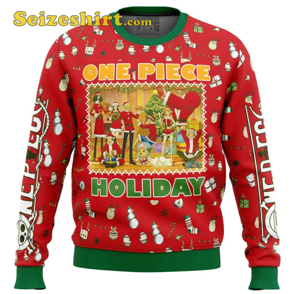Seizeshirt Happy Holidays One Piece Ugly Christmas Sweater - Holiday Gift product image