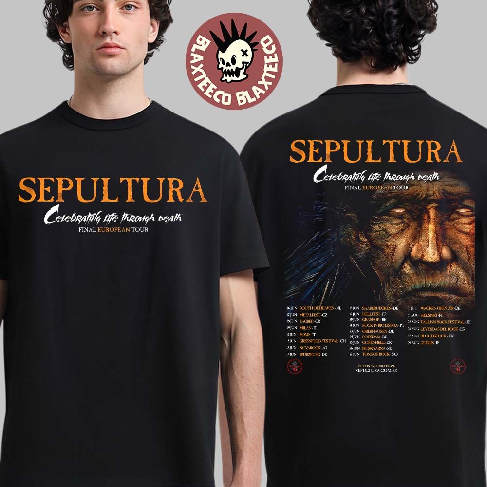 Sepultura Celebrating Life Through Death Final - Adult & Kids T-Shirts, Sweatshirts & Hoodies apparel design preview 1