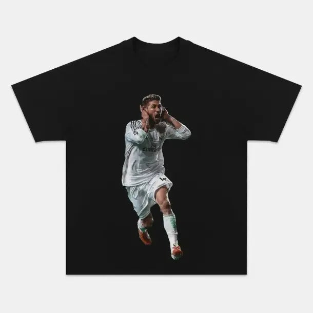 Sergio Ramos Funny Vintage Soccer Sport Fan Cotton - Adult & Kids T-Shirts, Sweatshirts & Hoodies apparel design preview 1