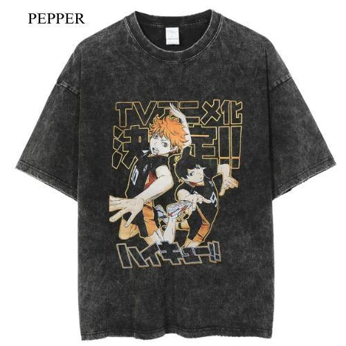 Serve Vintage Anime Manga Him - Adult & Kids T-Shirts, Sweatshirts & Hoodies apparel design preview 1