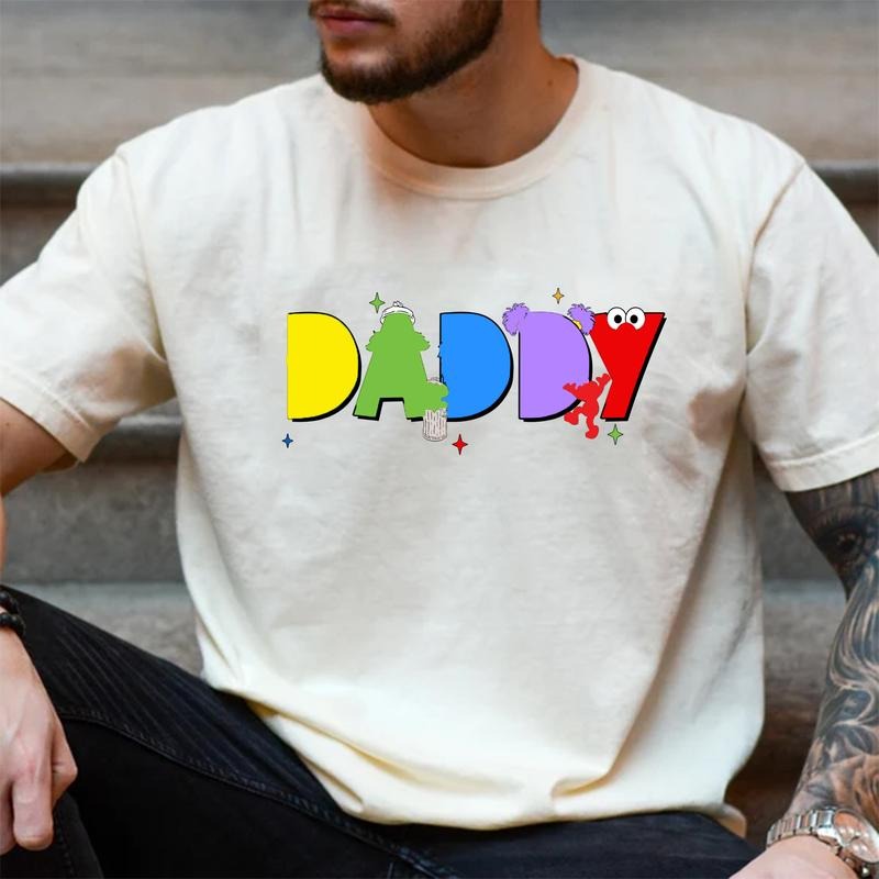 SesameStreet Daddy Sesamee Group Dad Vacation Family - Adult & Kids T-Shirts, Sweatshirts & Hoodies apparel design preview 1