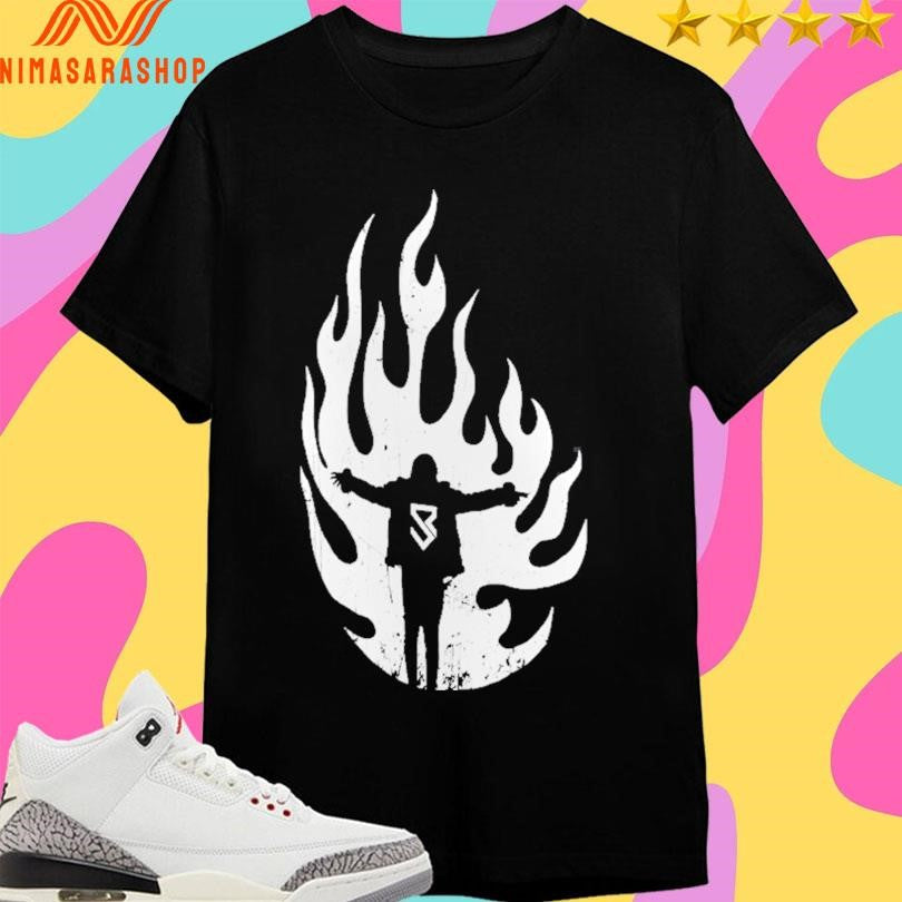 Seth Rollins Flames Fire - Adult & Kids T-Shirts, Sweatshirts & Hoodies apparel design preview 1