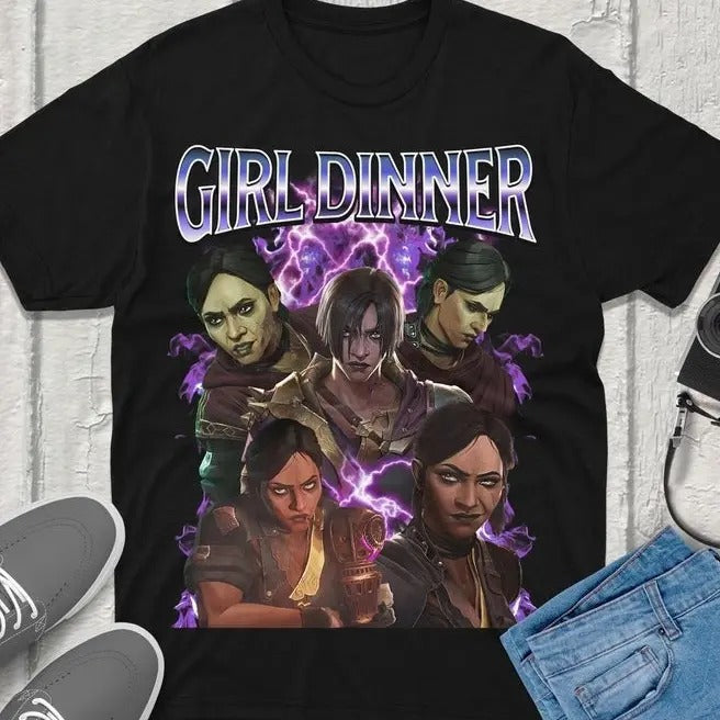 Sevika Arcane Girl Dinner Vintage Streetwear League - Adult & Kids T-Shirts, Sweatshirts & Hoodies apparel design preview 1