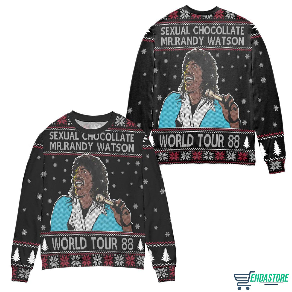 Sexual Chocolate Mr. Randy Watson World Tour 88 3D Christmas Sweater - Holiday Gift product image