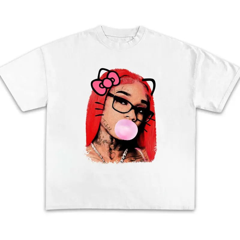 Sexyy Red Bubble Gum Cotton Fabric - Adult & Kids T-Shirts, Sweatshirts & Hoodies apparel design preview 1