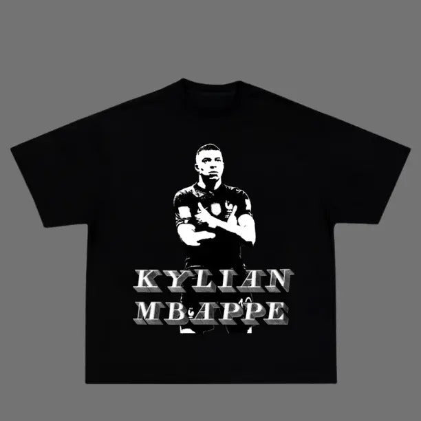Shadow Mbappe Vintage Soccer Menswear Womenswear - Adult & Kids T-Shirts, Sweatshirts & Hoodies apparel design preview 1
