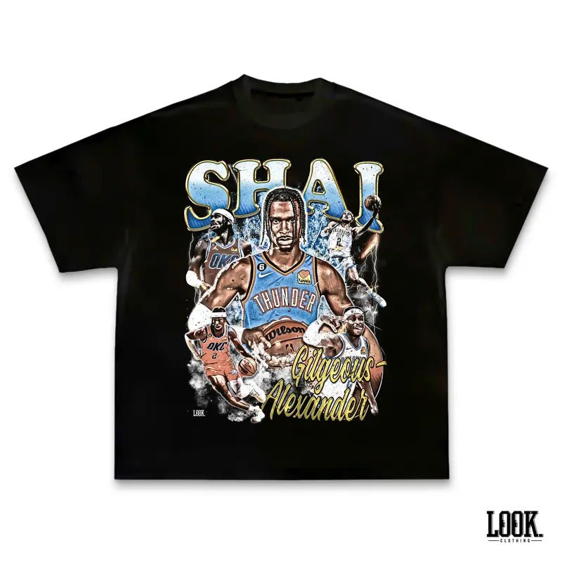 Shai Gilgeous Alexander 'SGA' Vintage Sport Fan - Adult & Kids T-Shirts, Sweatshirts & Hoodies apparel design preview 1