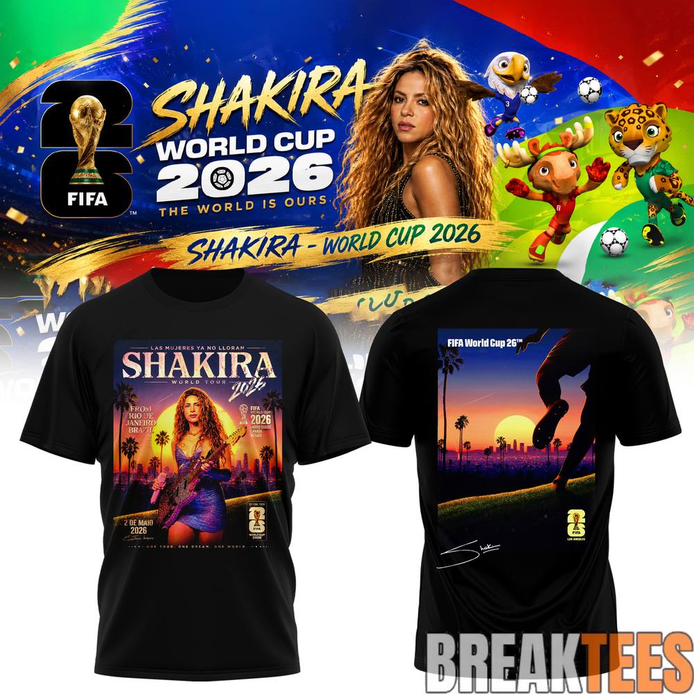Shakira World Cup 2026 Sunset Tour Soccer Festival - Adult & Kids T-Shirts, Sweatshirts & Hoodies apparel design preview 1