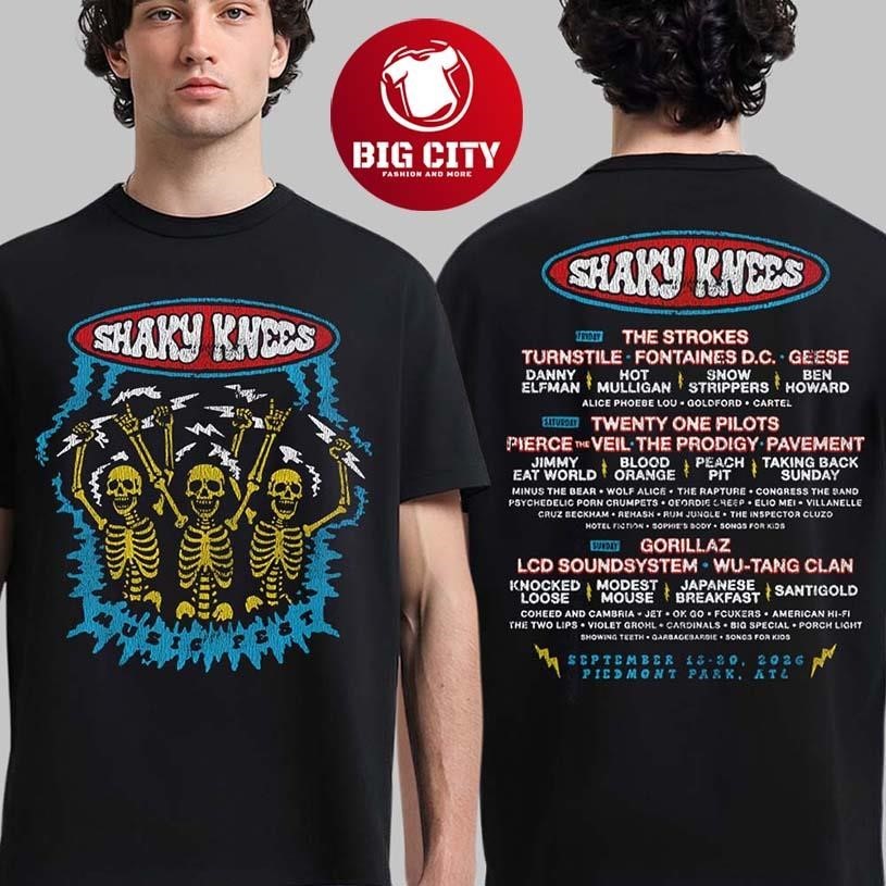 Shaky Knees Music Festival 2026 At Piedmont Park - Adult & Kids T-Shirts, Sweatshirts & Hoodies apparel design preview 1