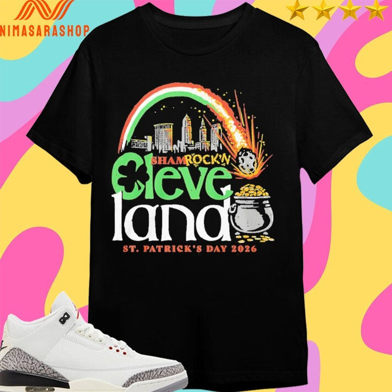 Shamrock’n Cleveland Meteor St Patrick’s - Adult & Kids T-Shirts, Sweatshirts & Hoodies apparel design preview 1