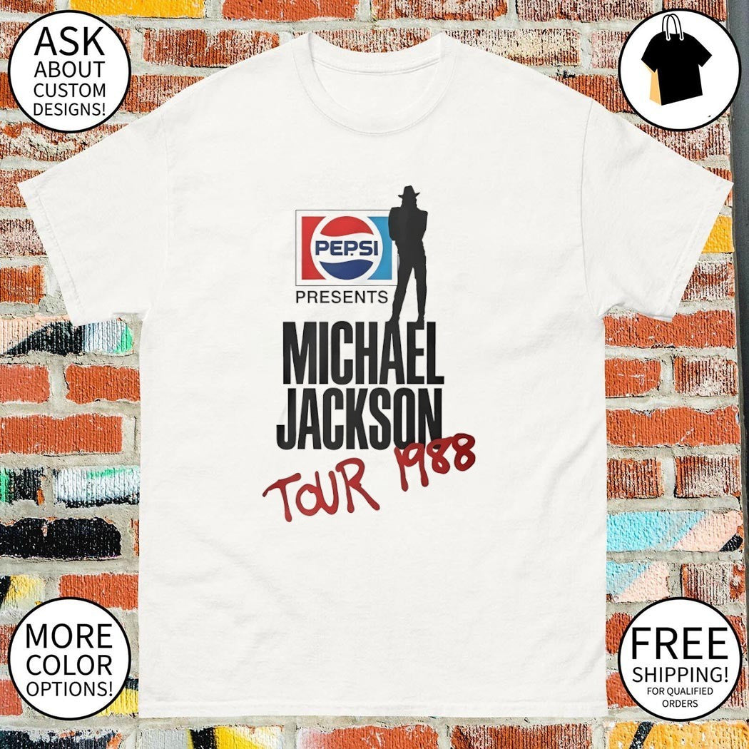 Shareef O'Neal Michael MJ Pepsi Presents Bad Tour - Adult & Kids T-Shirts, Sweatshirts & Hoodies apparel design preview 1