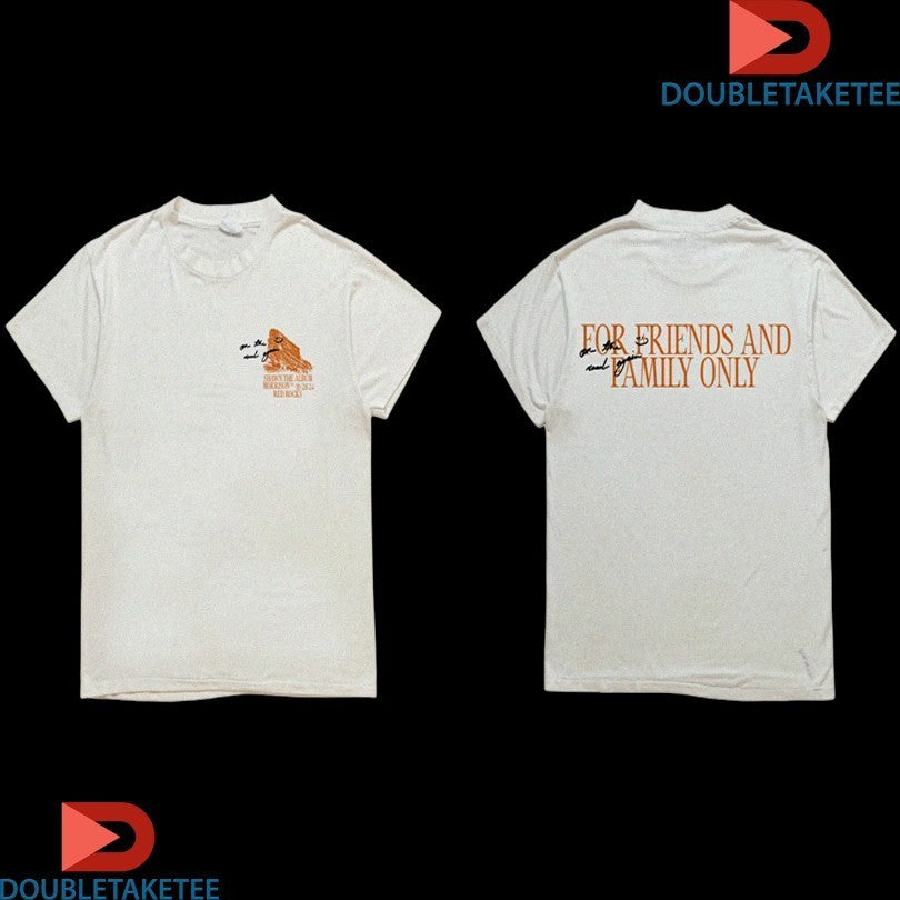 Shawn Mendes For Friends And Family Only Red Rocks - Adult & Kids T-Shirts, Sweatshirts & Hoodies apparel design preview 1