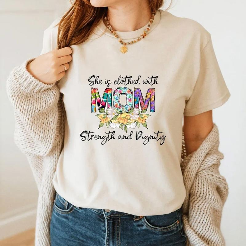 She Is Clothed Strength Dignity Casual Crew Neck - Adult & Kids T-Shirts, Sweatshirts & Hoodies apparel design preview 1