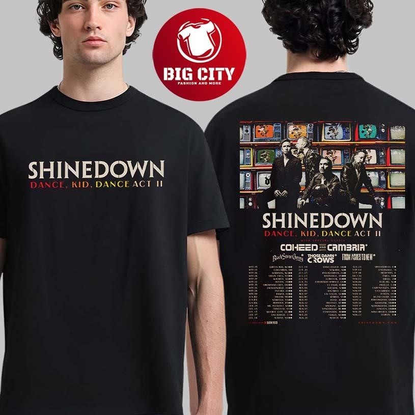 Shinedown Dance Kid Act II 2026 World Tour All Across - Adult & Kids T-Shirts, Sweatshirts & Hoodies apparel design preview 1