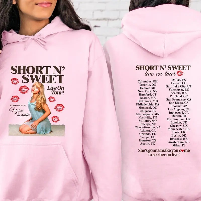 Short Sweet Music Singer Tour Trending - Adult & Kids T-Shirts, Sweatshirts & Hoodies apparel design preview 1