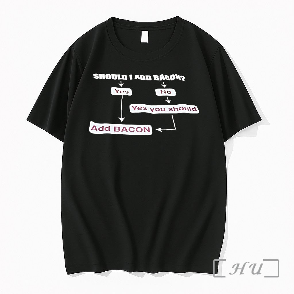 Should I Add Bacon Yes No You Sweater Jpg - Adult & Kids T-Shirts, Sweatshirts & Hoodies apparel design preview 1