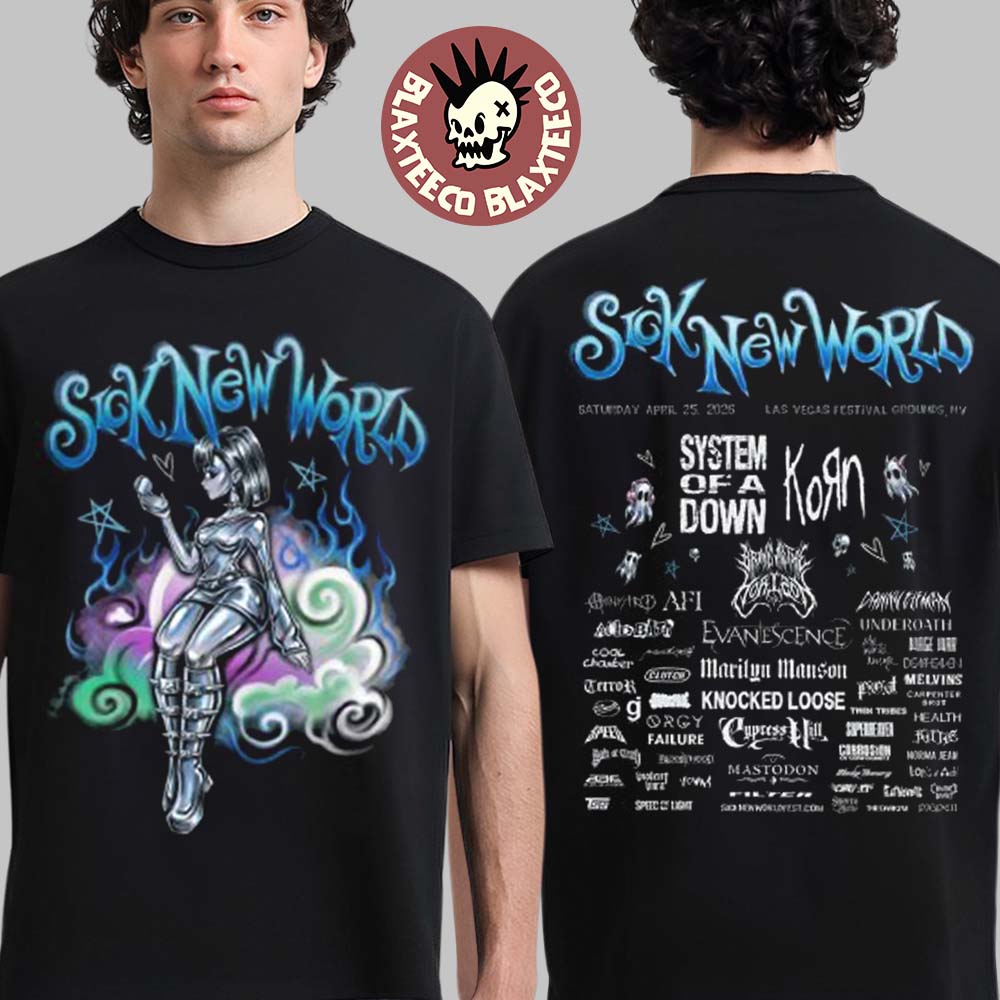 Sick New World 2026 Las Vegas Festival Merch On April - Adult & Kids T-Shirts, Sweatshirts & Hoodies apparel design preview 1